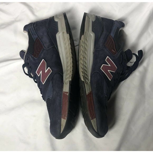 New Balance 998 MB Navy Blue Red Suede‎ Sneakers Size 10.5 Men main image 7